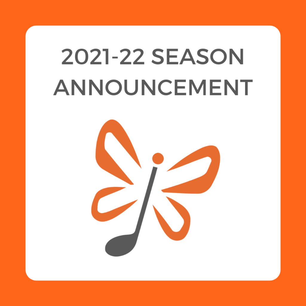 Xenia Concerts logo with the words "2021-22 Season Announcement"